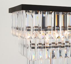 Pottery Barn Gemma Crystal Linear Chandelier