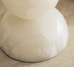 Ela Alabaster Stacked Table Lamp (22&quot;)