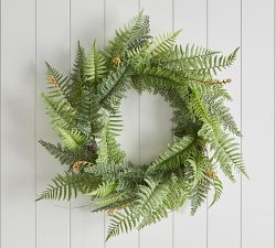 Faux Fern Grove Wreaths