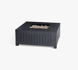 Indio Metal Square Fire Pit Table with Lid (36")