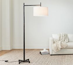 Fallon Forged-Iron Sectional Floor Lamp (75")