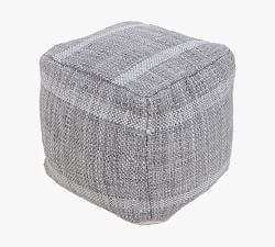 Open Box: Flint Handwoven Pouf