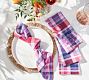 Madras Plaid Organic Cotton Napkins - Set of 4