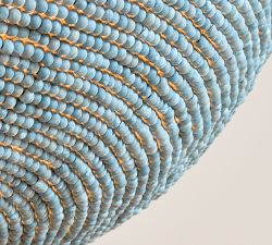 Montauk Wood Bead Pendant (32&quot;)