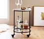 Delaney Round Marble Bar Cart