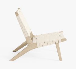 Pottery Barn Abbott Acacia Woven Lounge Chair - Thumbnail 3