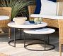 Delaney Marble Round Nesting Outdoor Coffee Table