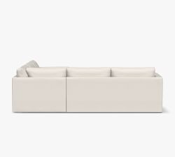 Jake Slipcovered L-Shaped Outdoor Sectional (110&quot;)