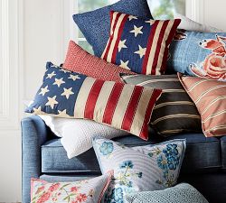 Flag Embroidered Pillow