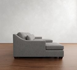 York Slope Arm Deep Seat Double Chaise Sectional (107&quot;&ndash;127&quot;)