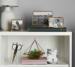 Acrylic and Brass Photo Frames