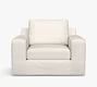 Big Sur Slipcovered Swivel Outdoor Lounge Chair