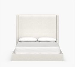 Harper Upholstered Non-Tufted Tall Platform Bed