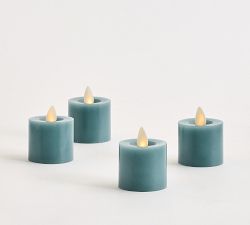 Premium Flickering Flameless Wax Votive Candle - Set of 4