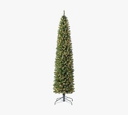 Tree Classics by Balsam Hill Pre-Lit Empire Pencil Artificial Christmas Tree
