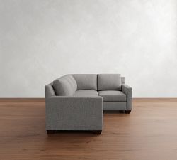 York Square Arm 3-Piece Sectional (92&quot;)