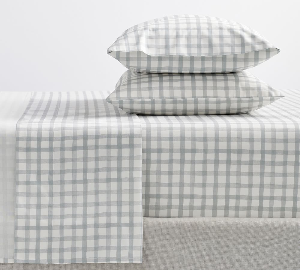 Kipton Plaid Percale Sheet Set | Queen