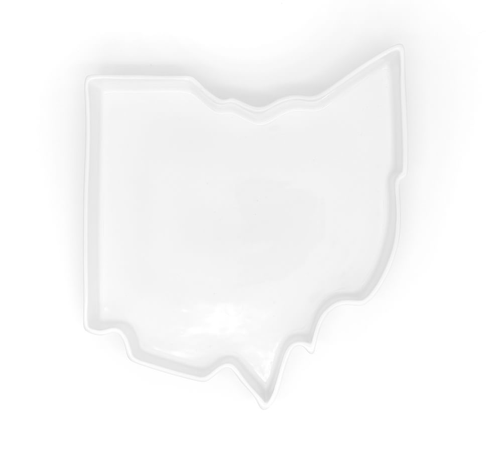 Lark Handmade Porcelain State Serving Platter - Ohio