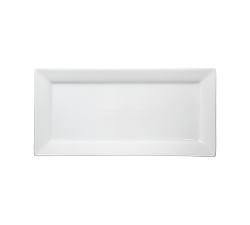 BIA Square Porcelain Platter, Small 14.5"W X 7"L, White