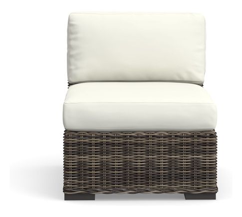 Replacement Slope Arm Sectional Armless Chair Cushion