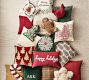 Velvet Poinsettia Shaped Pillow