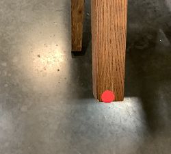 Open Box: Classic Upholstered Dining Side Chair - Performance Chateau Basketweave Light Gray, Espresso Leg