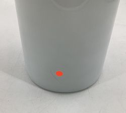 Open Box: Montecito Glass Hurricane Candle Holder, Large - 15" H  - White Ombre