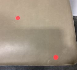 Open Box: Layton Leather Swivel Counter Stool (25.5") - Churchfield Stone, Vintage Amber Finish