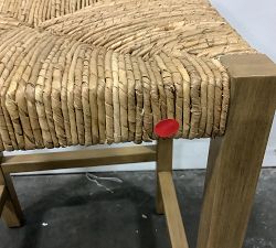 Open Box: Malibu Woven Backless Counter Stool, Honey