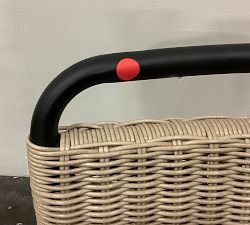 Open Box: Tulum All-Weather Wicker Stacking Outdoor Dining Chair - Natural