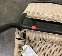 Open Box: Tulum All-Weather Wicker Stacking Outdoor Dining Chair - Natural