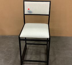 Open Box: Hardy Upholstered Counter Stool - Performance Boucle Oatmeal, Bronze