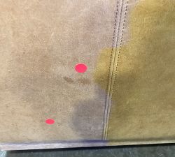 Open Box: Edgewood Leather Swivel Chair, Individual - Keystone Sandstone