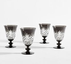 Antique Cut Glass Goblets - Set of 4