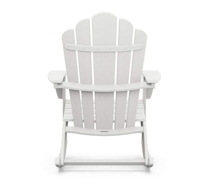 Front view white Adirondack chair
