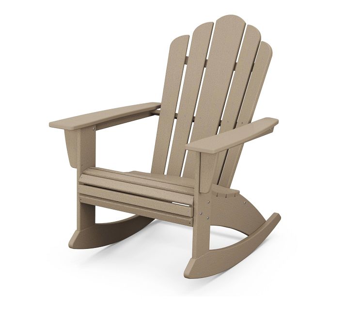 Beige/brown Adirondack chair
