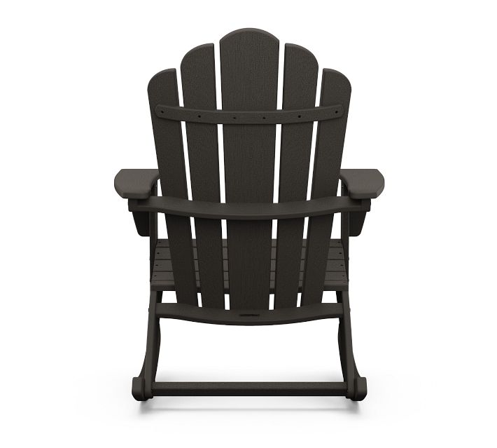 Dark brown Adirondack chair front view