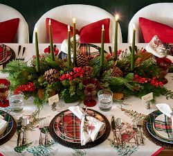 Stewart Plaid Stoneware Dinnerware Collection