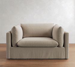 Palmetto Slipcovered Chair and a Half