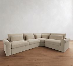 Westwood Roll Arm Deep Seat 3-Piece Wedge Sleeper Sectional (135&quot;)