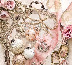 LoveShackFancy Pink Ornaments - Set of 4