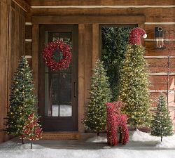 Lit Red Berry Reindeer