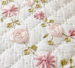 LoveShackFancy Bow Embellished Quilt