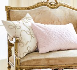 LoveShackFancy Faux Fur Pearl Lumbar Pillow