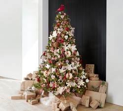 Red Cardinal Tree Clip Ornament - Set of 5