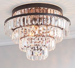 Gemma Crystal Tiered Flush Mount