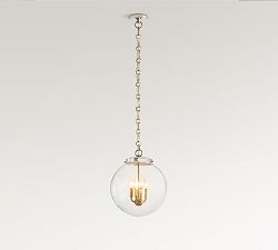 Open Box: Anthony Recycled Glass Globe Pendant (14&quot;-18&quot;)