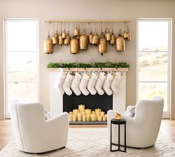 Faceted Glass Mirror Tree Stocking Holder