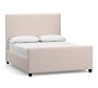 Raleigh Square Upholstered Tall Bed With Footboard