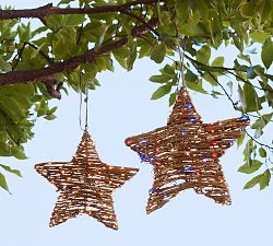 Rattan Twinkle Light Star